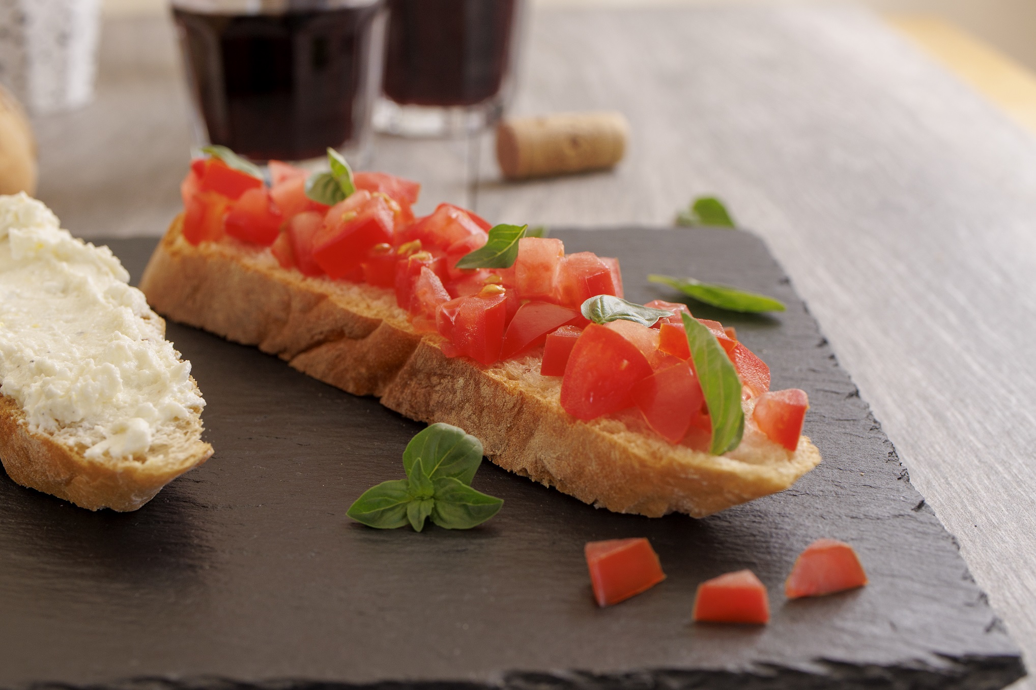 Tomaten met basilicum