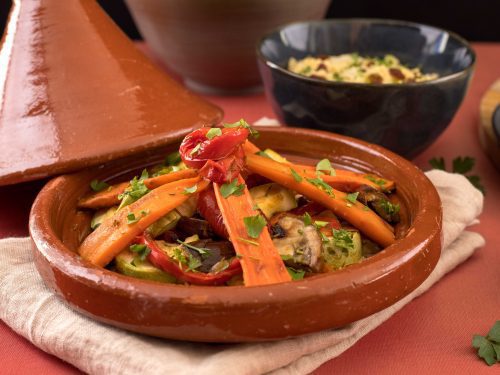 Marokkaanse tajine, stoofpot met zeven groenten