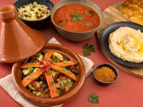 Marokkaanse tajine, stoofpot met zeven groenten